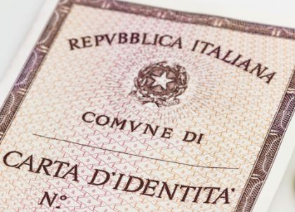 Carta di identità cartacee